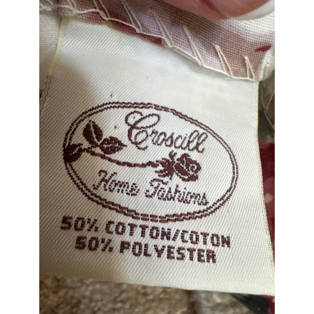 Croscill Home Fashions Floral Drapery Panels Pink Rose Lined Rod Pocket USA 2